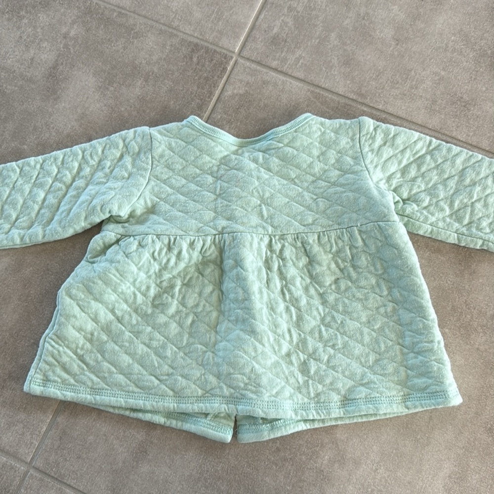 *Gently Worn* Vitamins Baby- Mint Quilted Jacket & Art Class Dk. Green Top - 18M - Picture 6 of 12